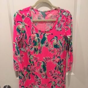 Lilly Pulitzer Beacon Dress Dragonfruit Toucan S